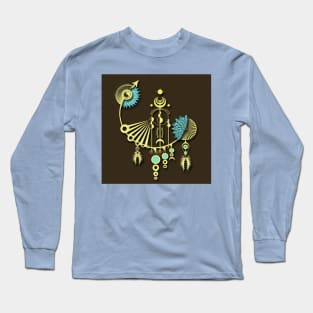 Tock Retro Art Ornament Long Sleeve T-Shirt